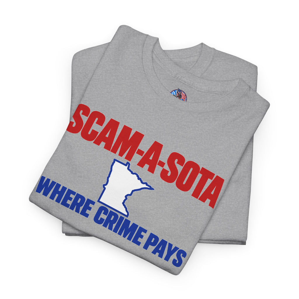 Minnesota/Scama-Sota Where Crime Pays Graphic T-Shirt