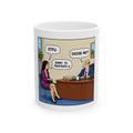 Funny Office Mug – 'STFU. Sorry to Frustrate U.' Cartoon Interview Coffee Mug (11oz/15oz)