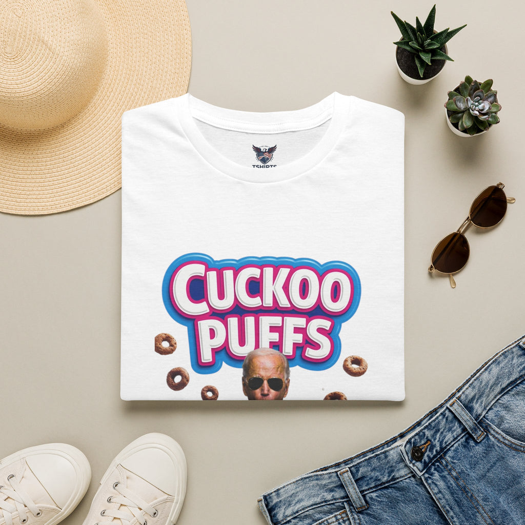 Cuckoo Puffs Graphic T-Shirt — Funny Cereal Parody Tee