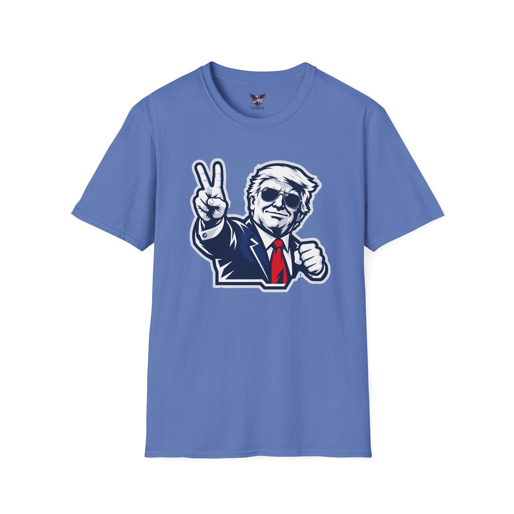 Vintage President Trump Peace Sign T-Shirt — Patriotic Trump Graphic Tee