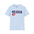 Trump 45 47 USA Vintage Flag Patriotic Conservative Republican Unisex T-Shirt