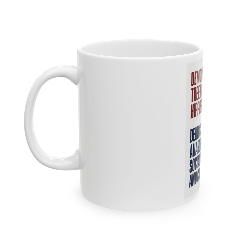 Democrats 1980 vs 2026 Political Satire White Ceramic Coffee Mug
