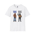 1970 Hippie vs 2026 Protester T-Shirt | Democrat 1970 2026, No Justice No Peace