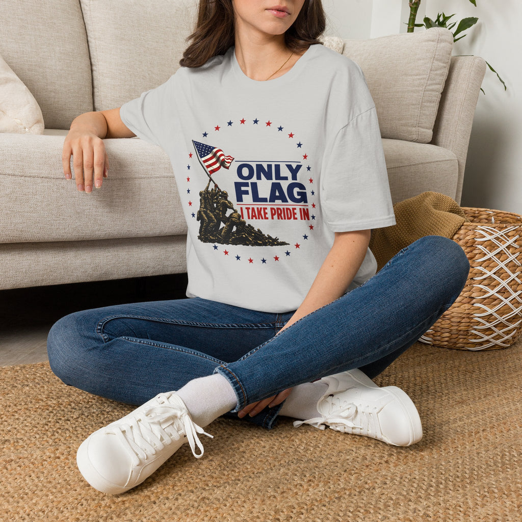 T-Shirt — "Only Flag" Patriotic American Flag Shirt