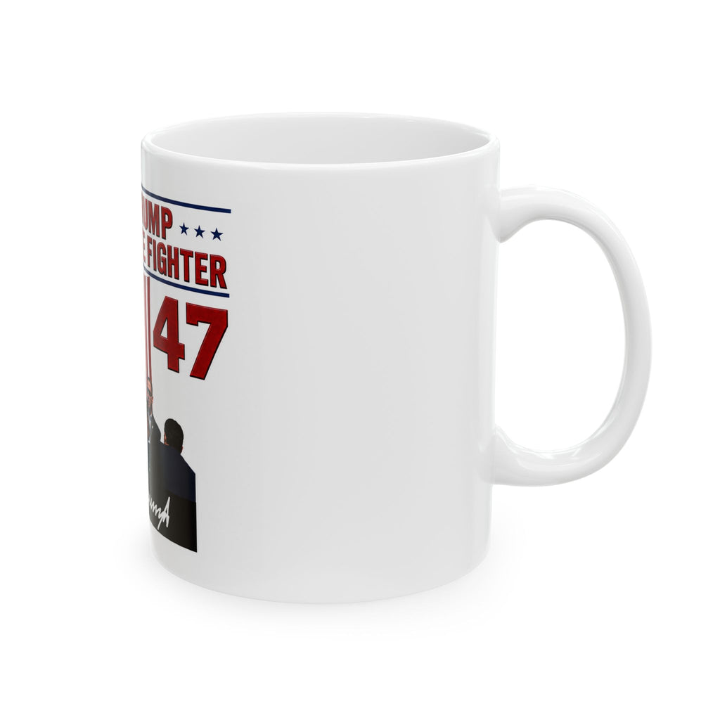 Pres. Trump The Ultimate Fighter Mug | 45 47 Flag Design