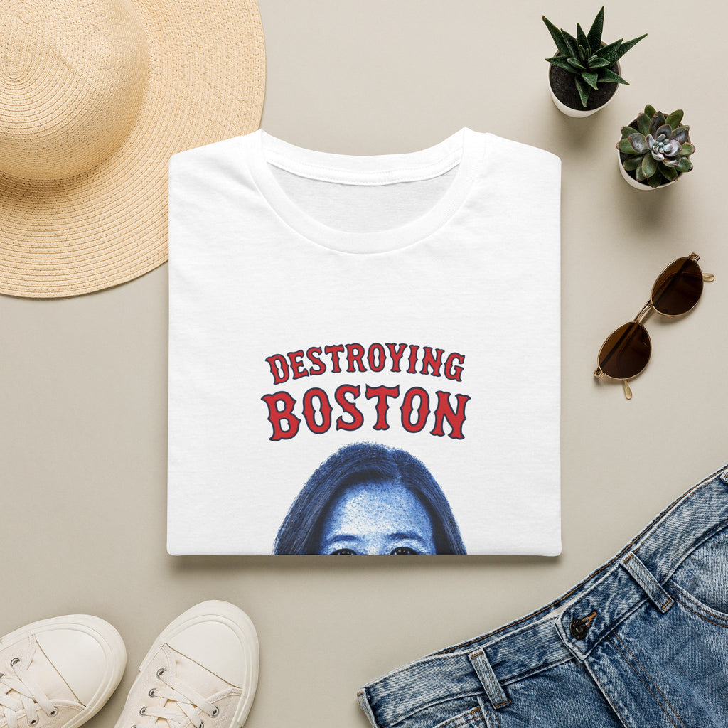 "Trump Patriot Shirt | America First T-Shirt | Conservative Republican Apparel | God Family Country Tee" | anti-woke tshirt | Destroying Boston clown nose photo T-Shirt | satirical political design