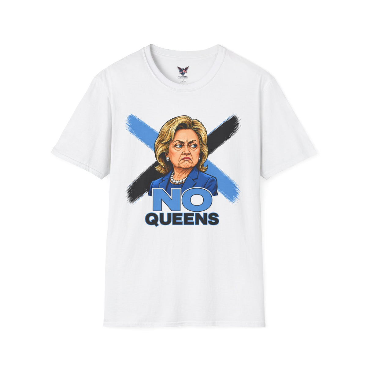 No Queens Hillary Clinton portrait tee | T-Shirt