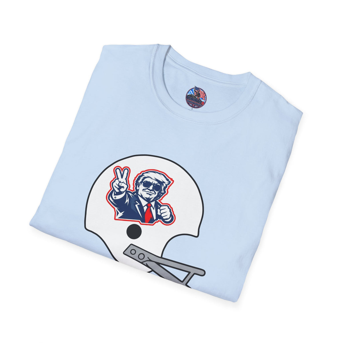 Maga Trump Football Helmet Graphic T-Shirt