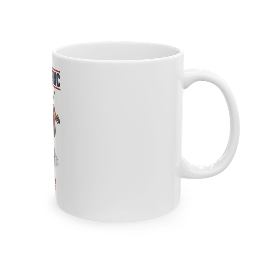 Bye Bye Eric Swalwell Trump Violinist illustration Mug | "I Am Completely Innocent" quote