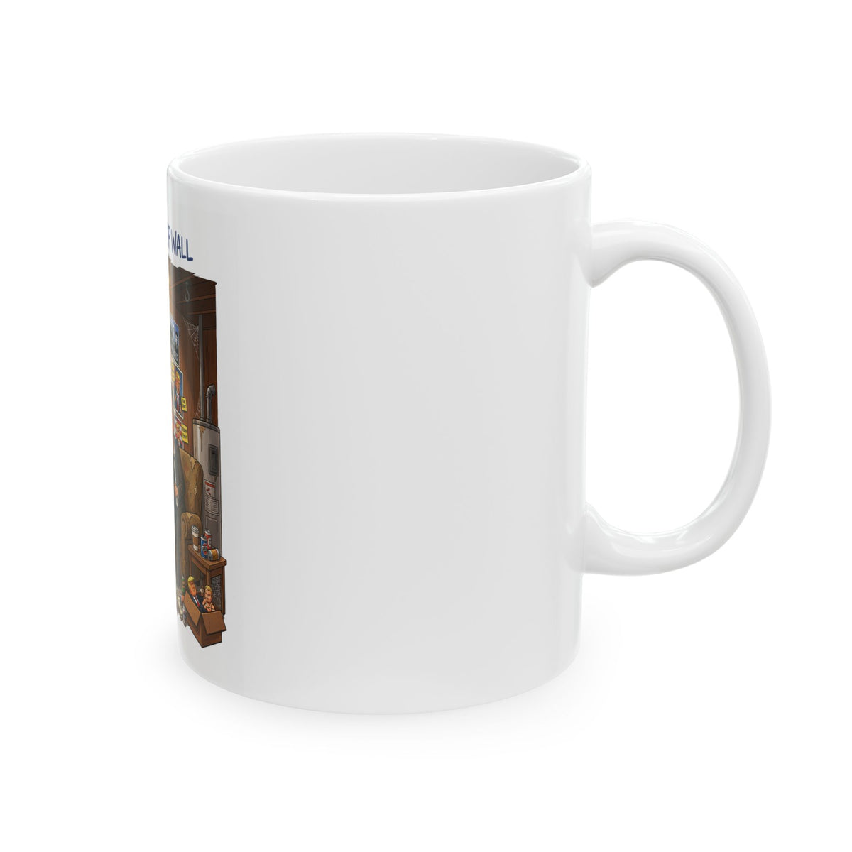 Conspiracy Board Featuring Kimmel and Trump Cartoon Mug | 11oz 15oz Ceramic