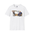 TV Host Interview Cartoon T-Shirt | Political Satire Tee