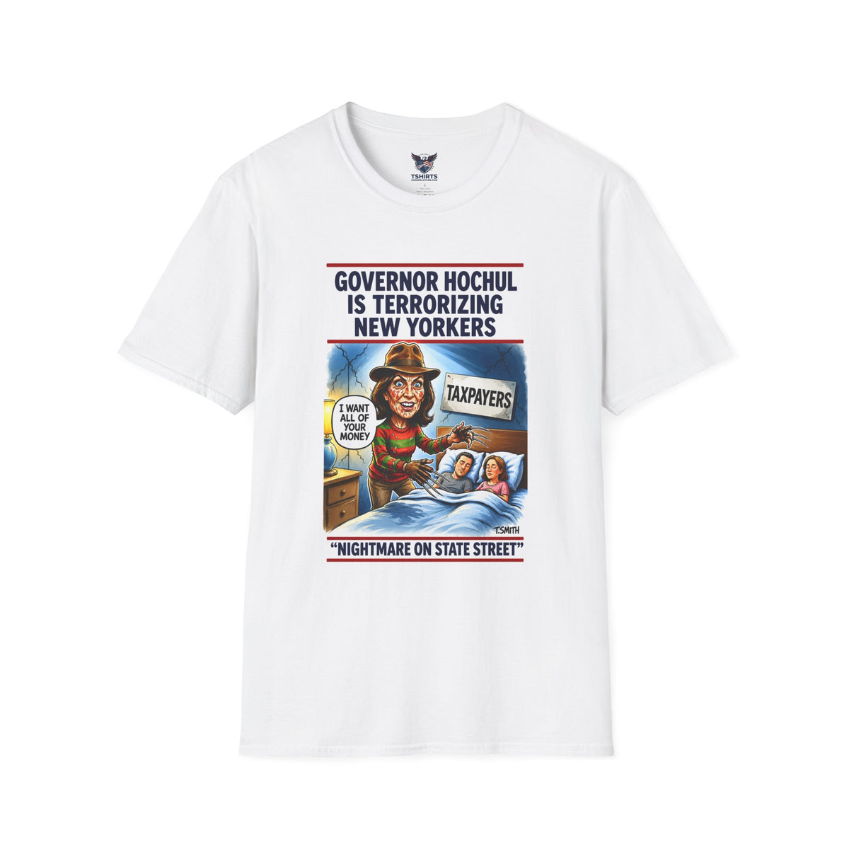 Protest T-Shirt — “Governor Hochul Is Terrorizing New Yorkers” Political Tee