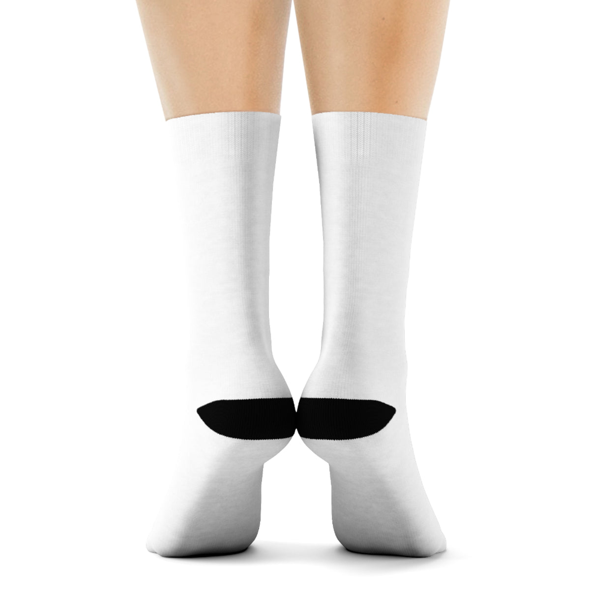 Crew Socks — Minimalist White Athletic Socks with Small 'MAGA' Accent - The Conservative Brand