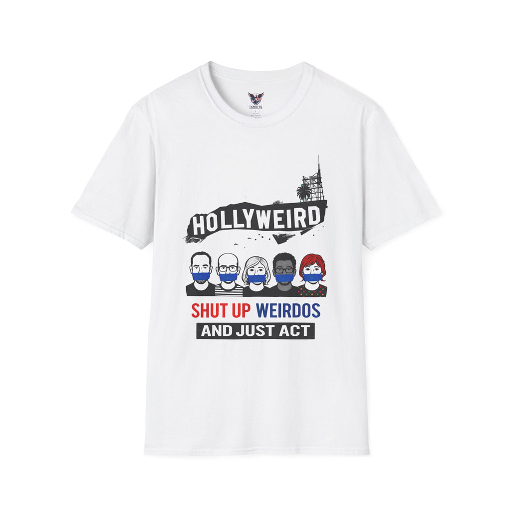 Hollyweird graphic tee | 'Hollyweird' Hollywood sign design T-Shirt