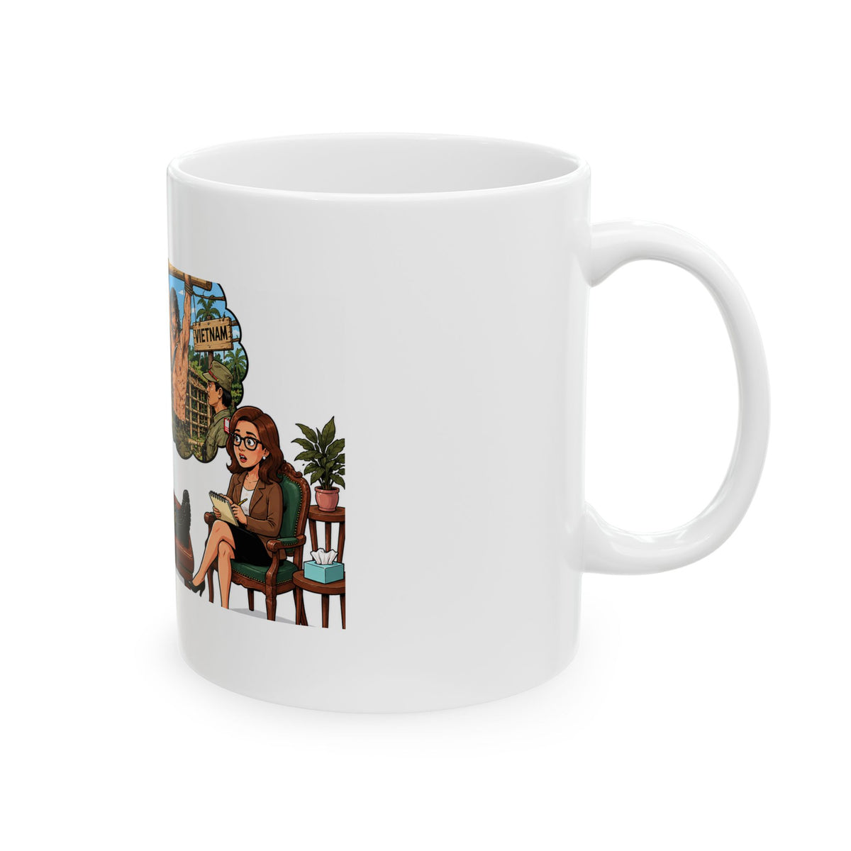 Vietnam Vet Recounts the Terror of a Woke Wife, Not War Coffee Mug