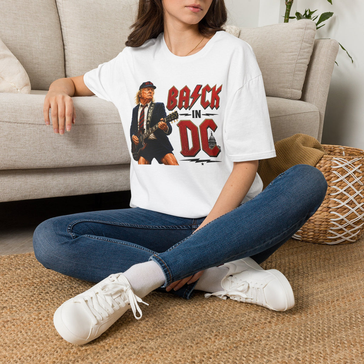 Rock City Graphic T-Shirt — "Back in DC" Guitar Design