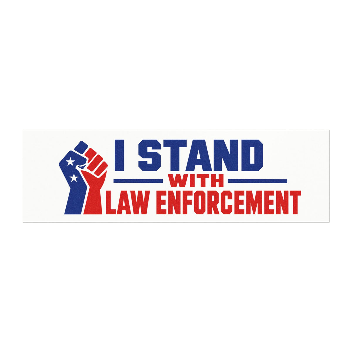 I Stand With Law Enforcement Car Magnet | Support Police Sticker