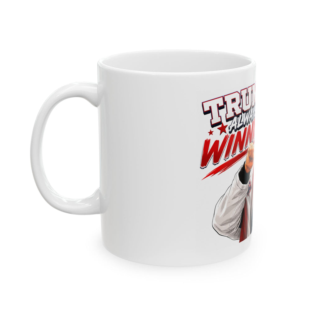 Trump Hockey Illustration Mug | Ceramic Coffee Cup 11oz 15oz