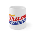 President Trump Retro Script Political Campaign Ceramic Coffee Mug – Funny Republican & Conservative Gift