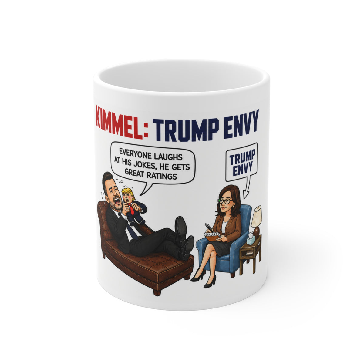 Kimmel Trump Envy Political Coffee Mug – Funny Late Night Comedy Satire Cup