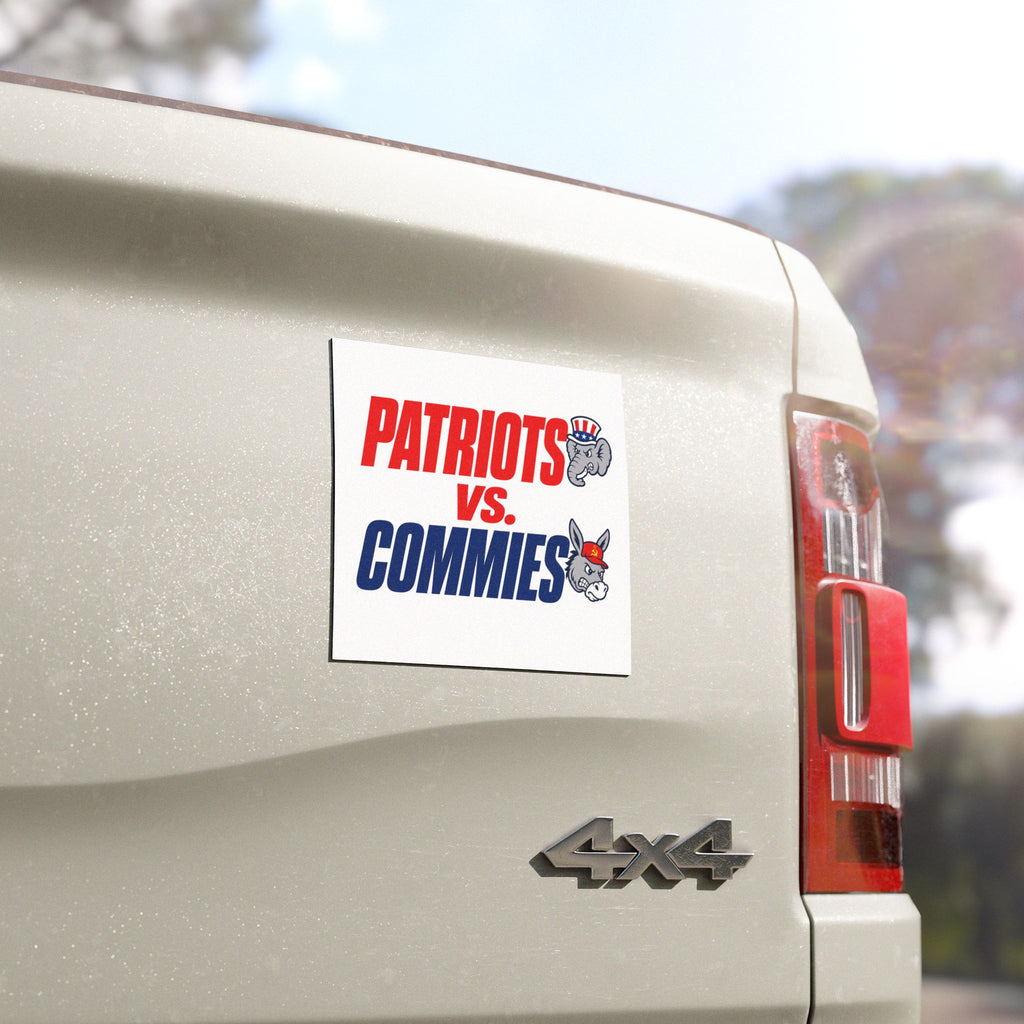 Patriots vs. Commies Car Magnet | Political Decal