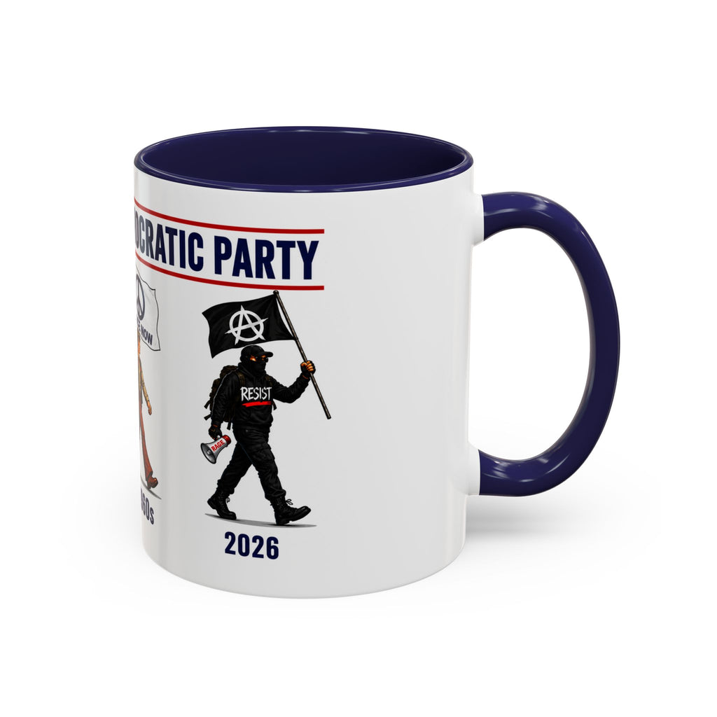 This Coffee Mug Offers a Humorous View of the Devolving Democratic Party. Accent Coffee Mug (11, 15oz)