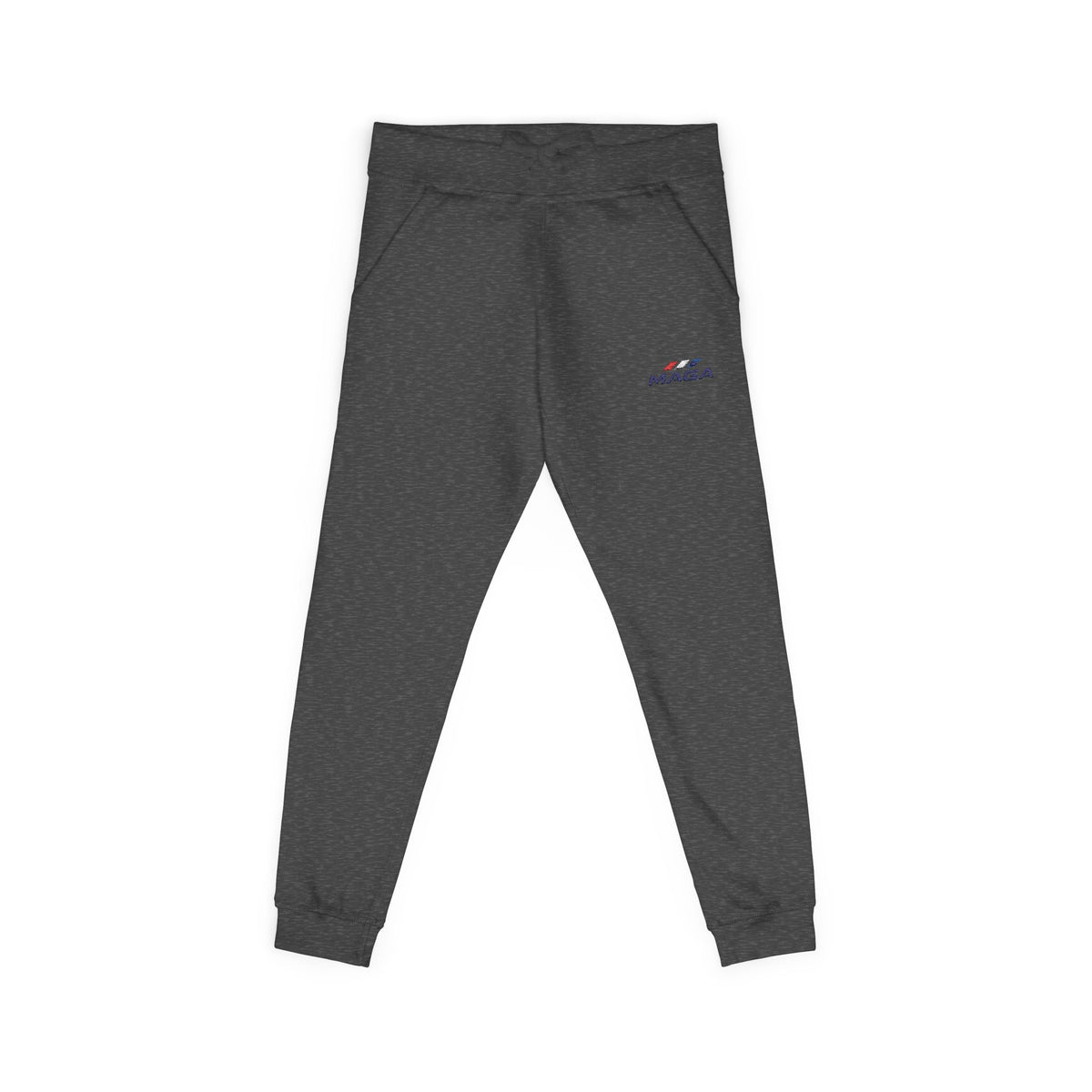 Embroidered 'MAGA' Fleece Sweatpants — The Conservative Brand - White Casual Joggers