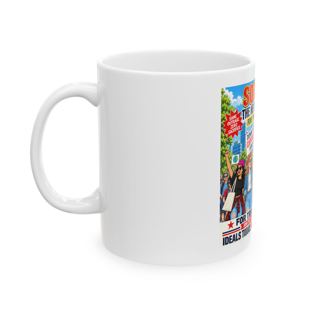 Political Satire Mug — “Socialism: The New Cosplay Game” Graphic Coffee Cup (11oz/15oz)