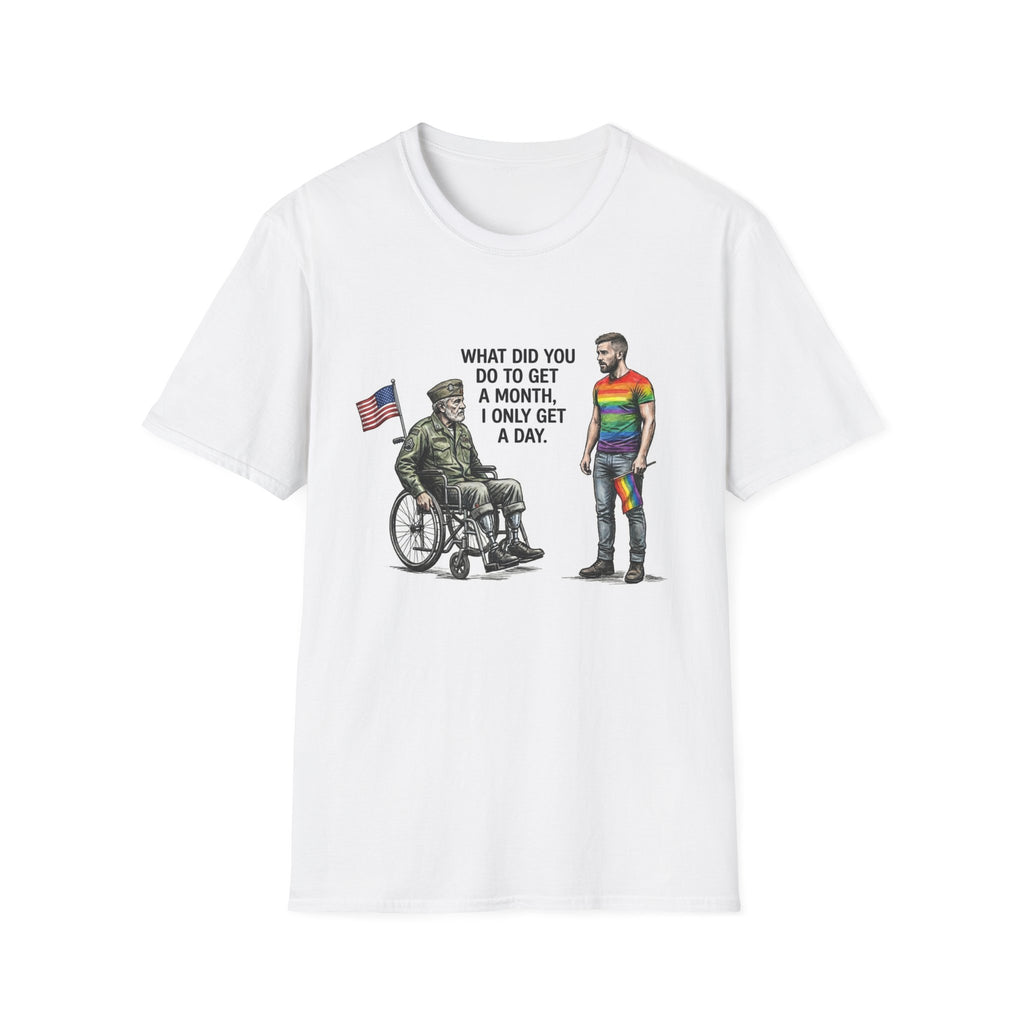 Veteran Wheelchair vs Rainbow Shirt, T-Shirt
