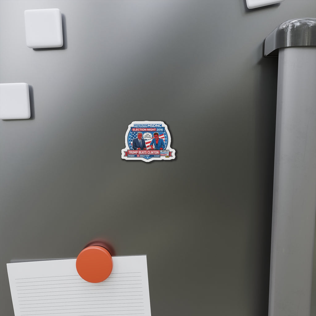 Election Night 2016 News Anchor Caricature Magnet | Die-Cut Magnet