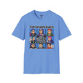 The Grumpy Bunch Carolina Blue T-Shirt | Cartoon Grumpy Faces Tee