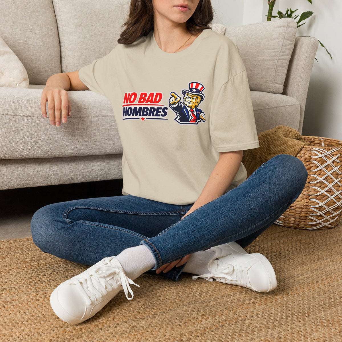 T-Shirt — TRUMP "No Bad Hombres" Patriotic Graphic Tee