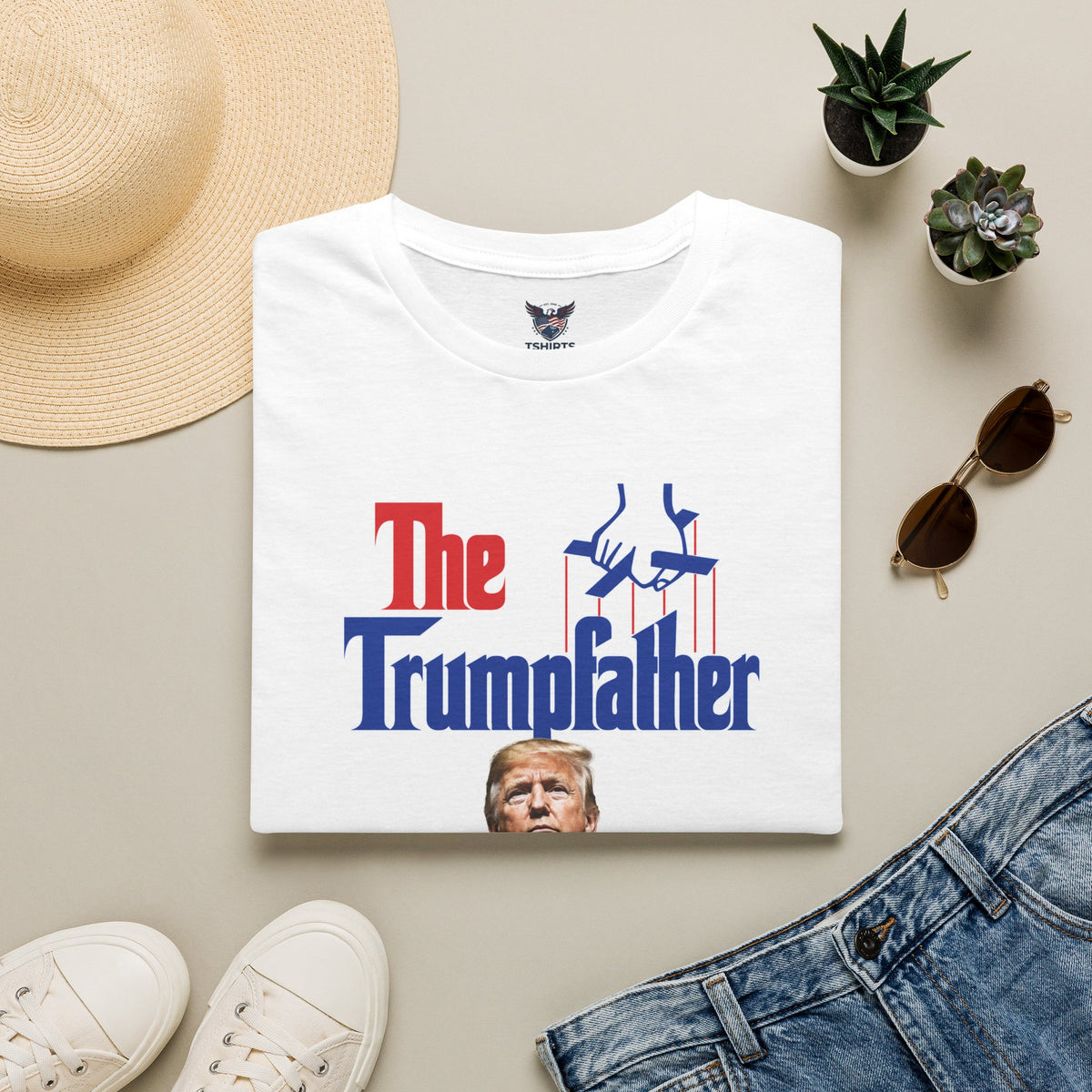 The Trumpfather T-Shirt — Political Parody Tee (Vintage Godfather Style)