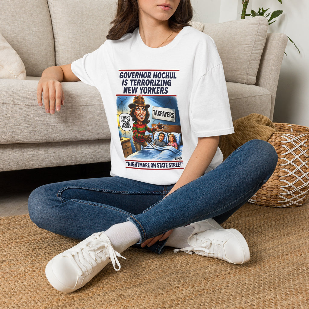 Protest T-Shirt — “Governor Hochul Is Terrorizing New Yorkers” Political Tee