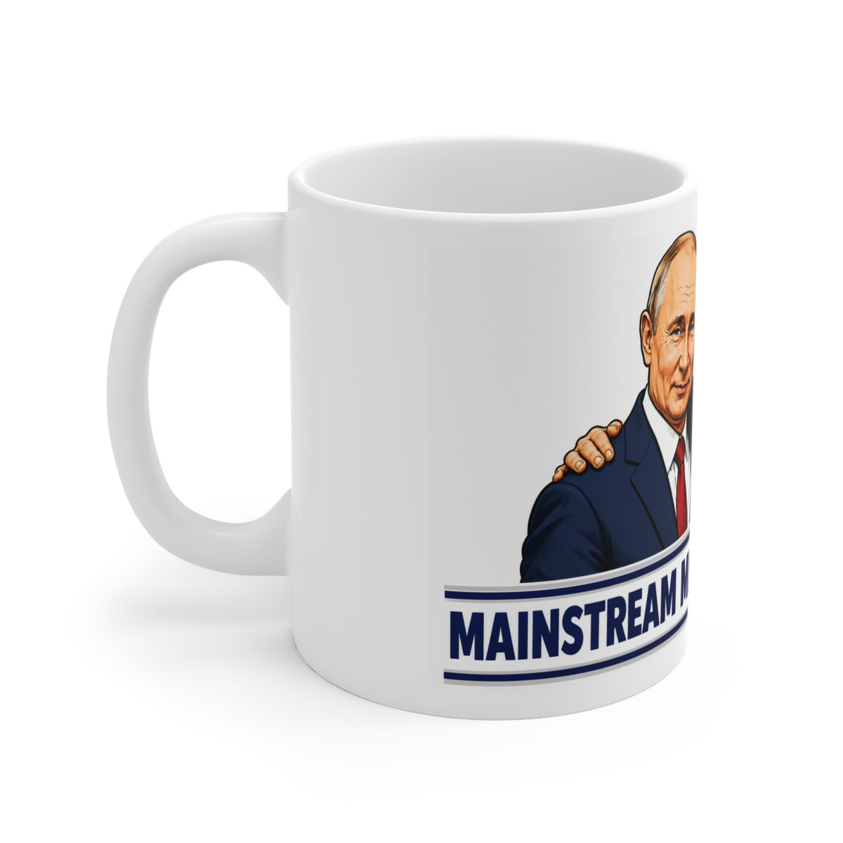 FAKE NEWS'S BIGGEST FANS 11oz Coffee Mug – Political Satire Conservative & Republican Novelty Cup