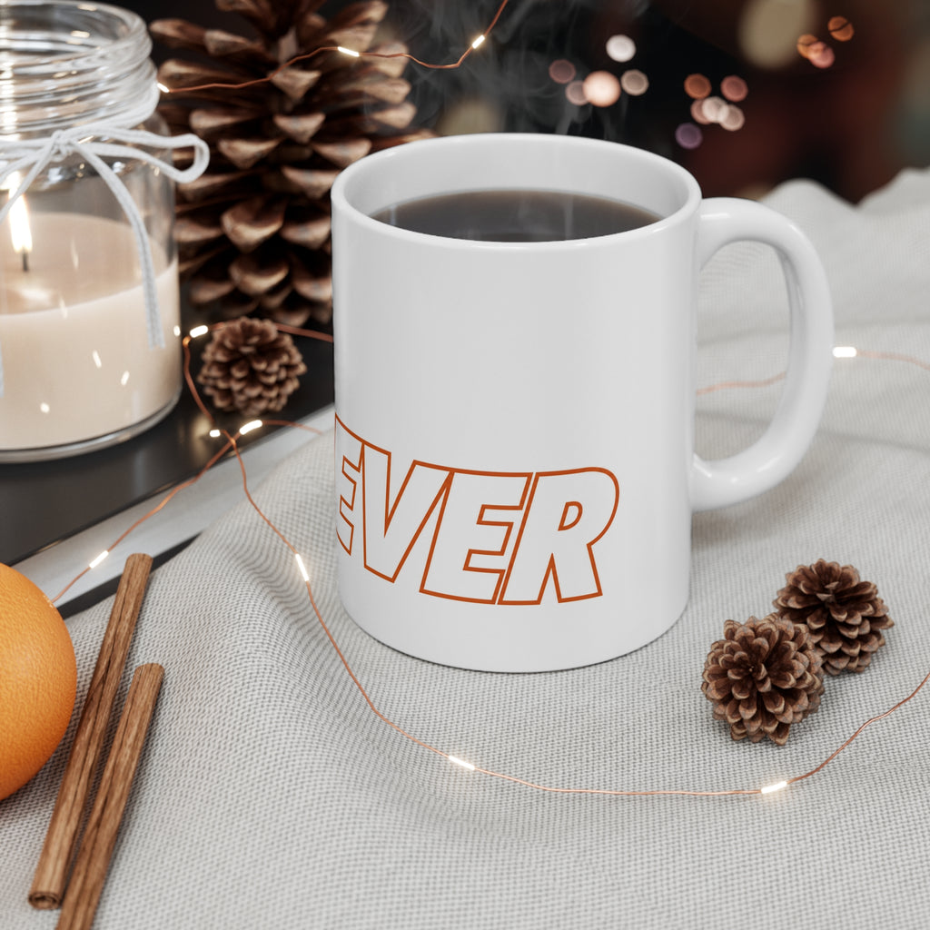 2A Forever Mug — 11oz Bold Orange Second Amendment Coffee Cup