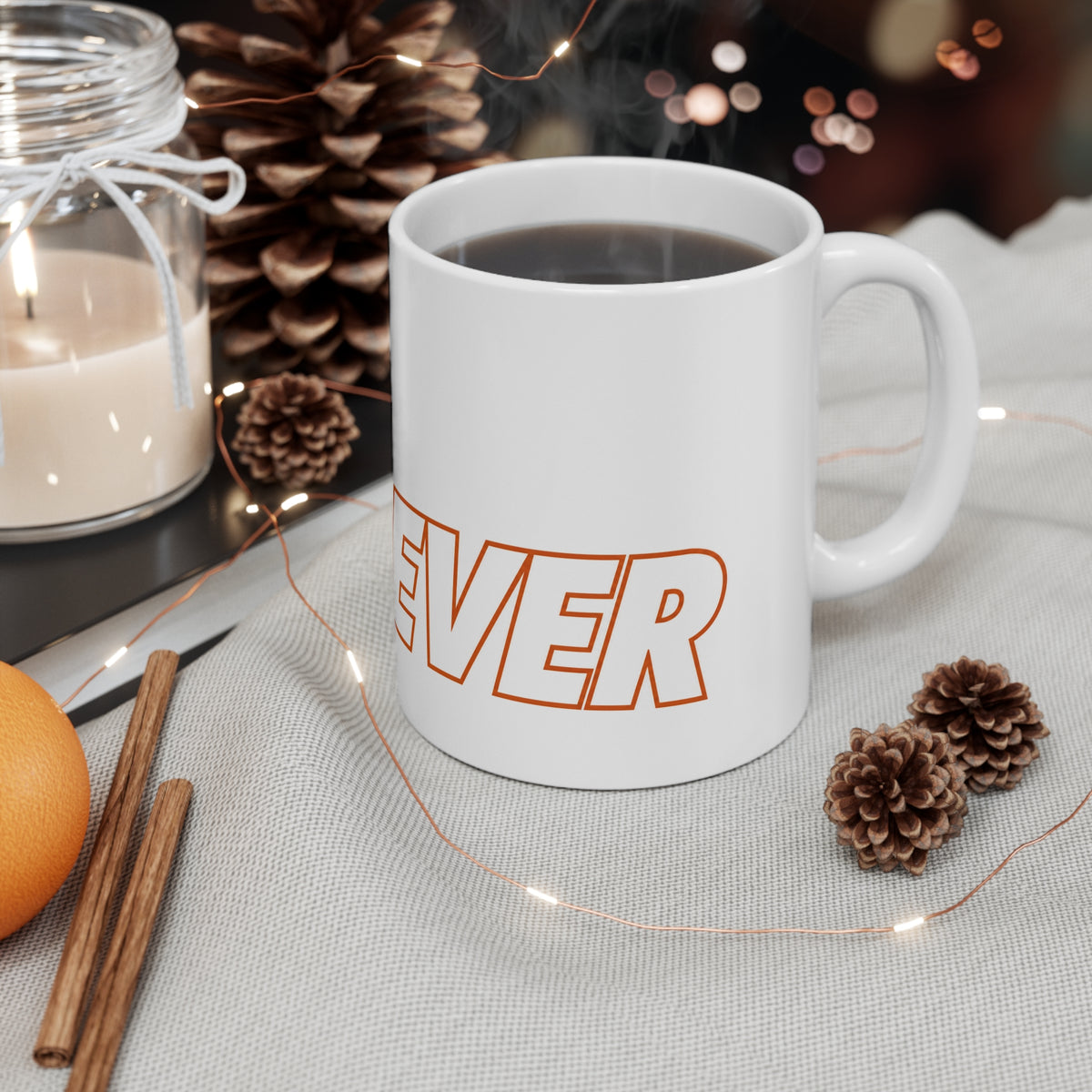 2A Forever Mug — 11oz Bold Orange Second Amendment Coffee Cup