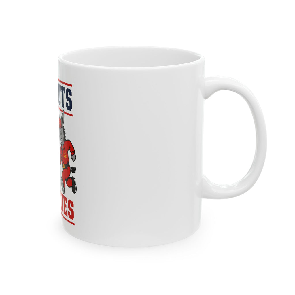Patriots vs Commies Heisman Mug | Ceramic Coffee Cup 11oz 15oz