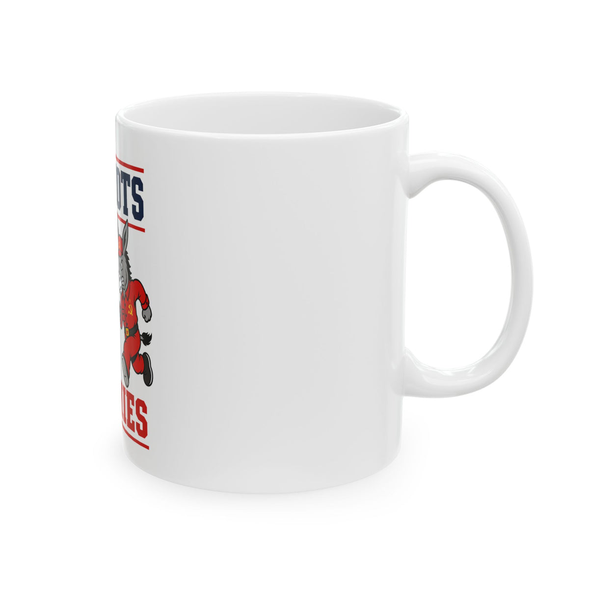 Patriots vs Commies Heisman Mug | Ceramic Coffee Cup 11oz 15oz
