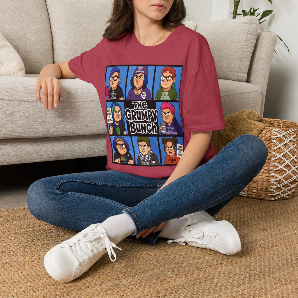 Grumpy WOKE Bunch Graphic T-Shirt — Retro Comic Panel Illustration