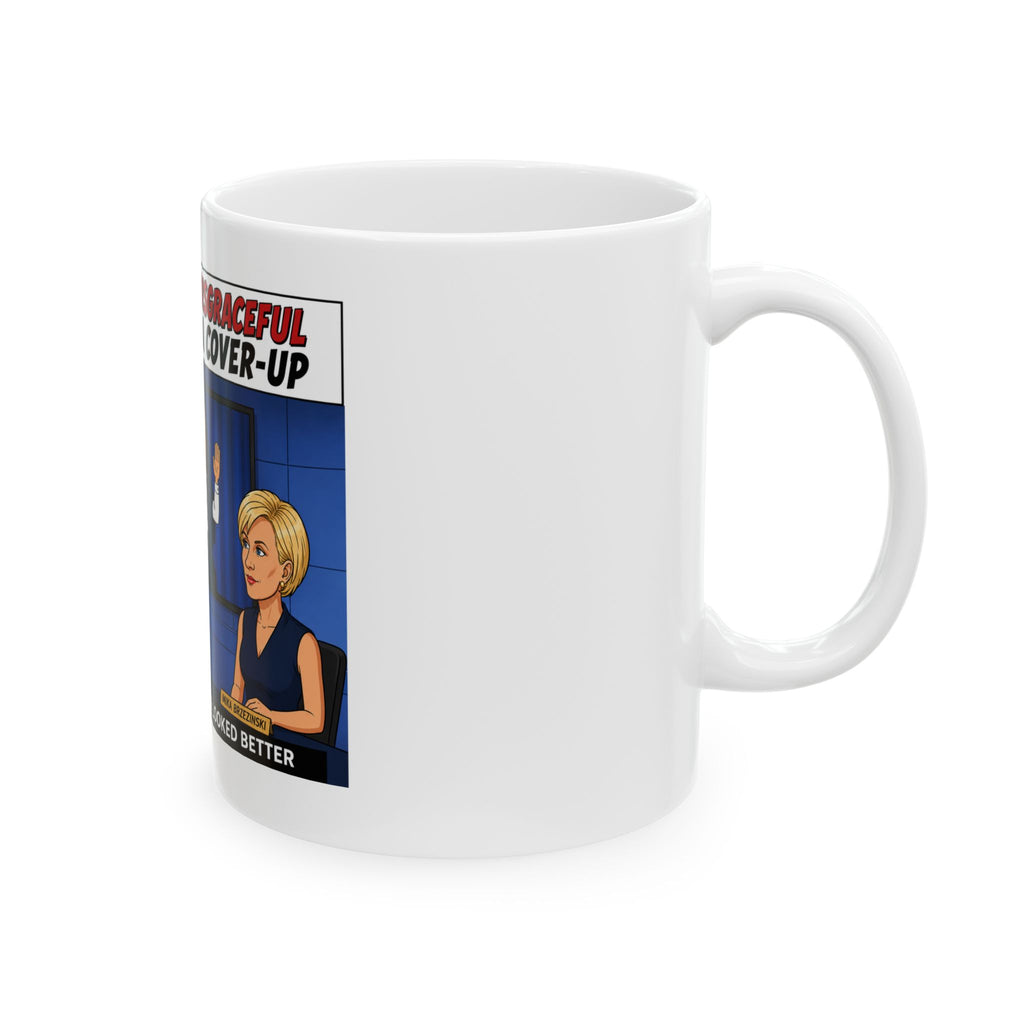 "Best Version of Biden" Cover-Up Political Cartoon Mug | Biden Media Cover-Up Comic Strip