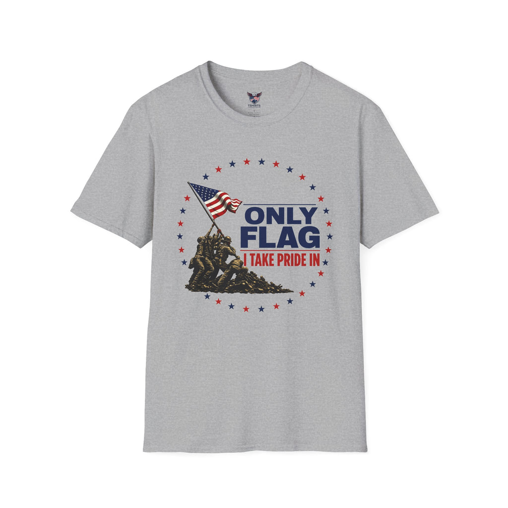 T-Shirt — "Only Flag" Patriotic American Flag Shirt