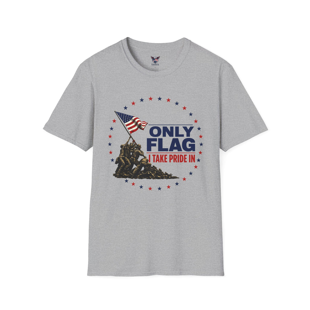 T-Shirt — "Only Flag" Patriotic American Flag Shirt