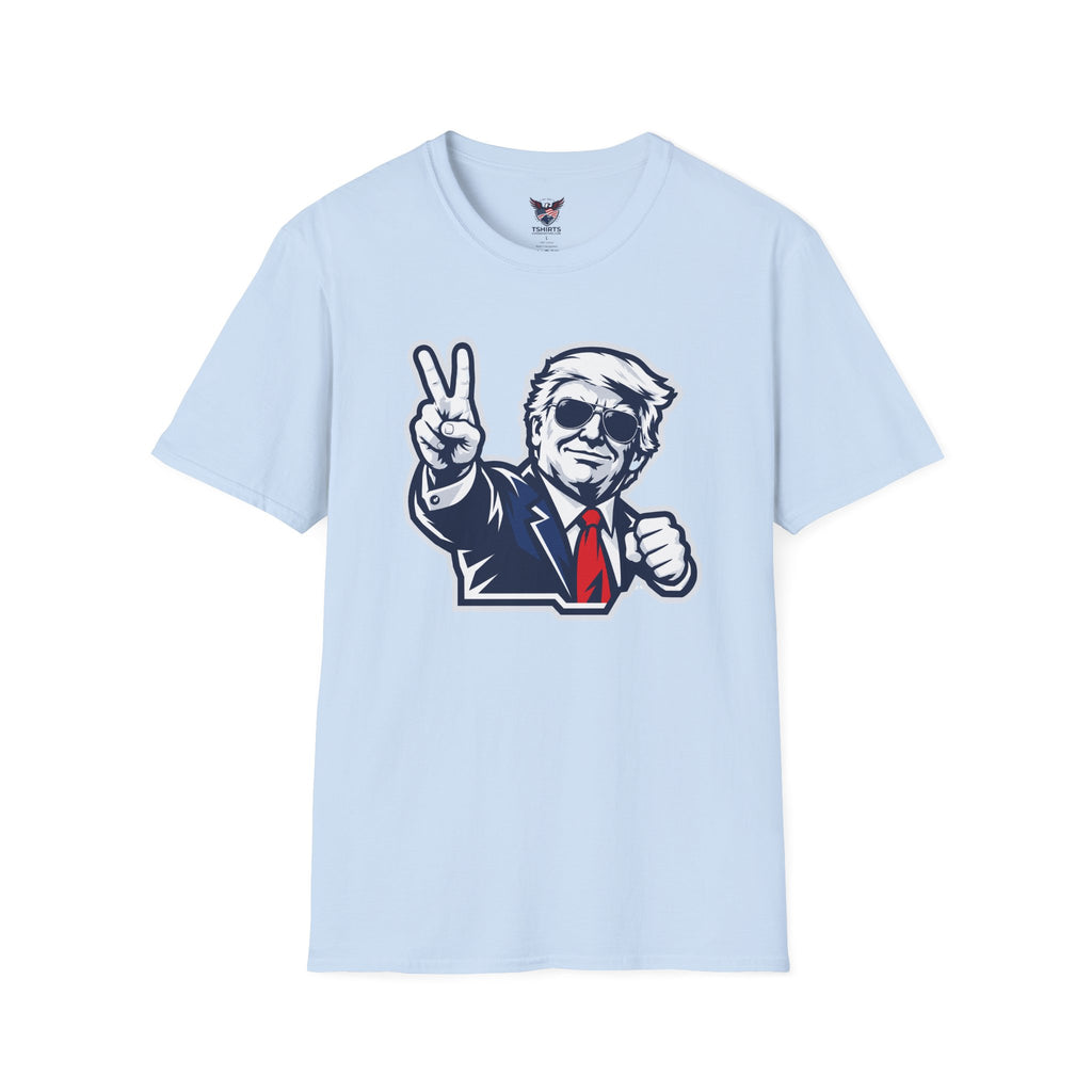 Vintage President Trump Peace Sign T-Shirt — Patriotic Trump Graphic Tee