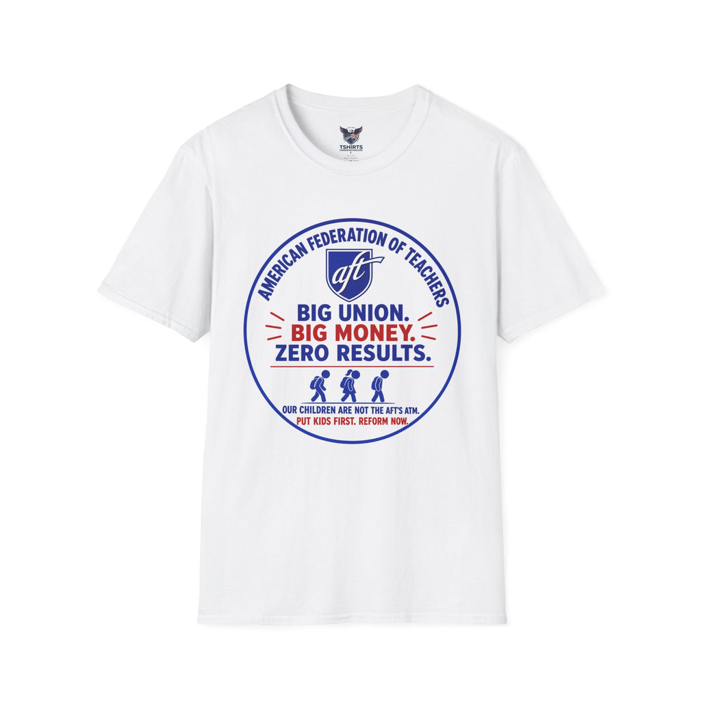 "Trump Patriot Shirt | America First T-Shirt | Conservative Republican Apparel | God Family Country Tee" | Anti Woke | Big Union Big Money Zero Results T-Shirt | Political Statement Tee