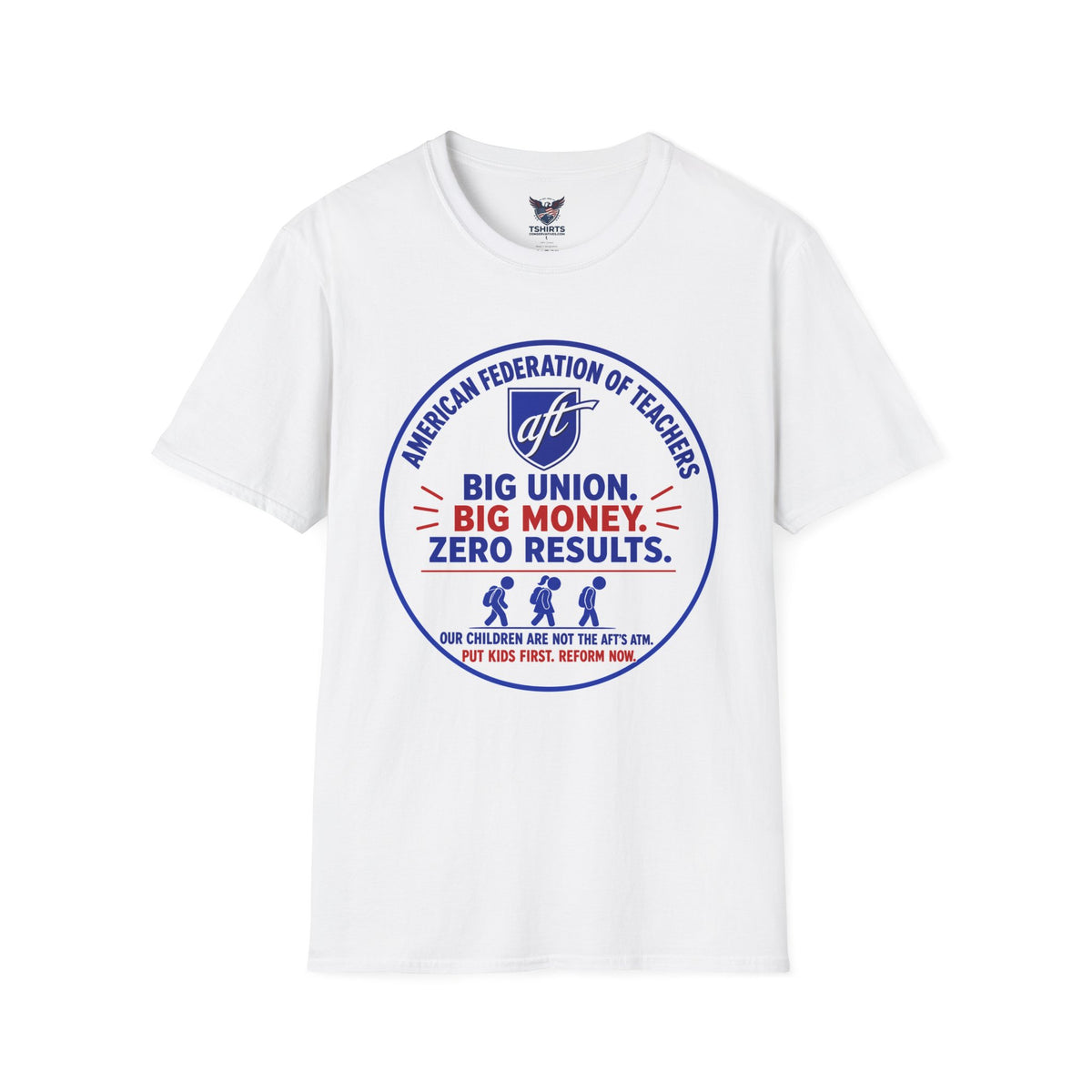 "Trump Patriot Shirt | America First T-Shirt | Conservative Republican Apparel | God Family Country Tee" | Anti Woke | Big Union Big Money Zero Results T-Shirt | Political Statement Tee