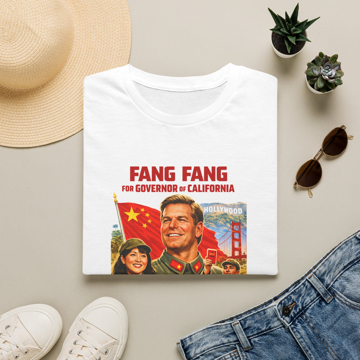 "Trump Patriot Shirt | America First T-Shirt | Conservative Republican Apparel | God Family Country Tee" | anti-woke tshirt | Fang Fang Propaganda Poster T-Shirt | Retro Political Art Tee