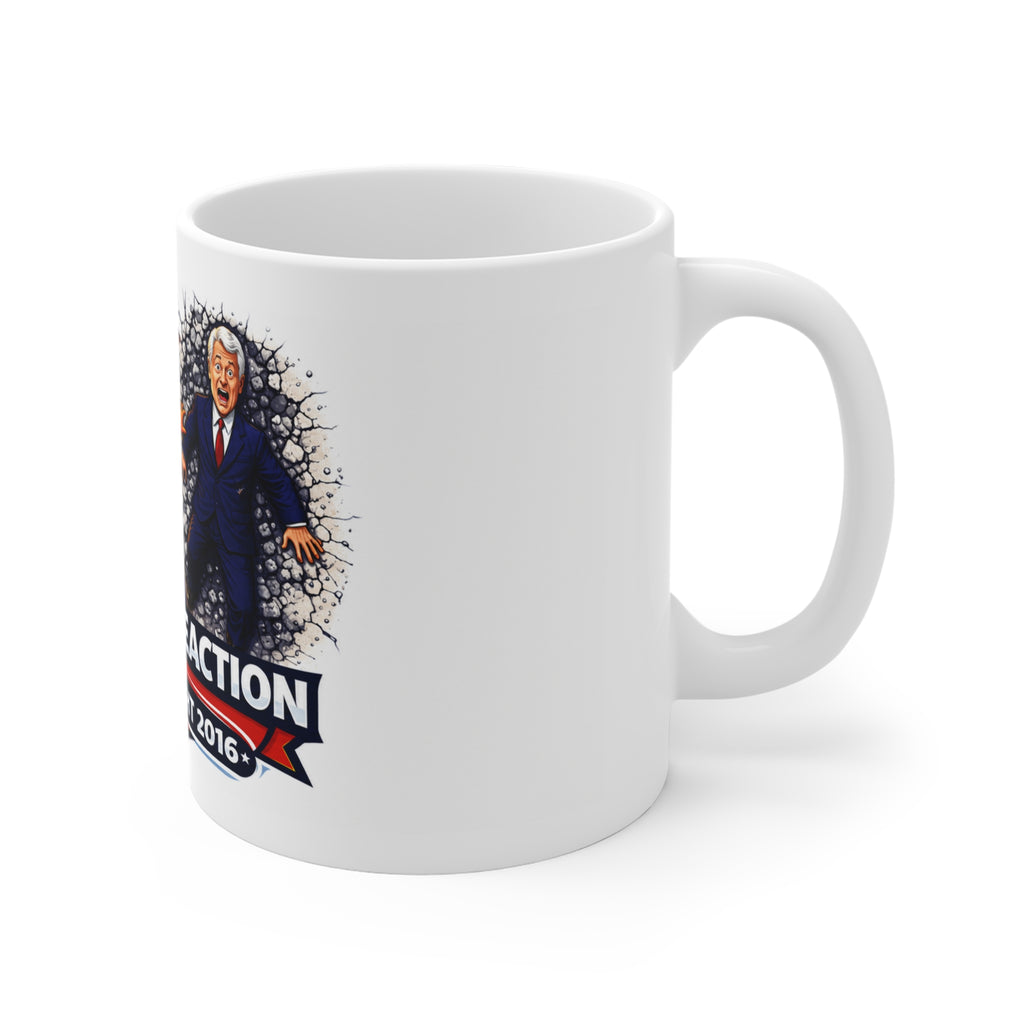 Election Night 2016 Reaction Political Satire Coffee Mug – 11oz Funny Republican & Conservative Novelty Ceramic Cup