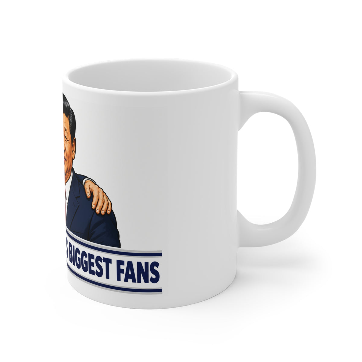 FAKE NEWS'S BIGGEST FANS 11oz Coffee Mug – Political Satire Conservative & Republican Novelty Cup