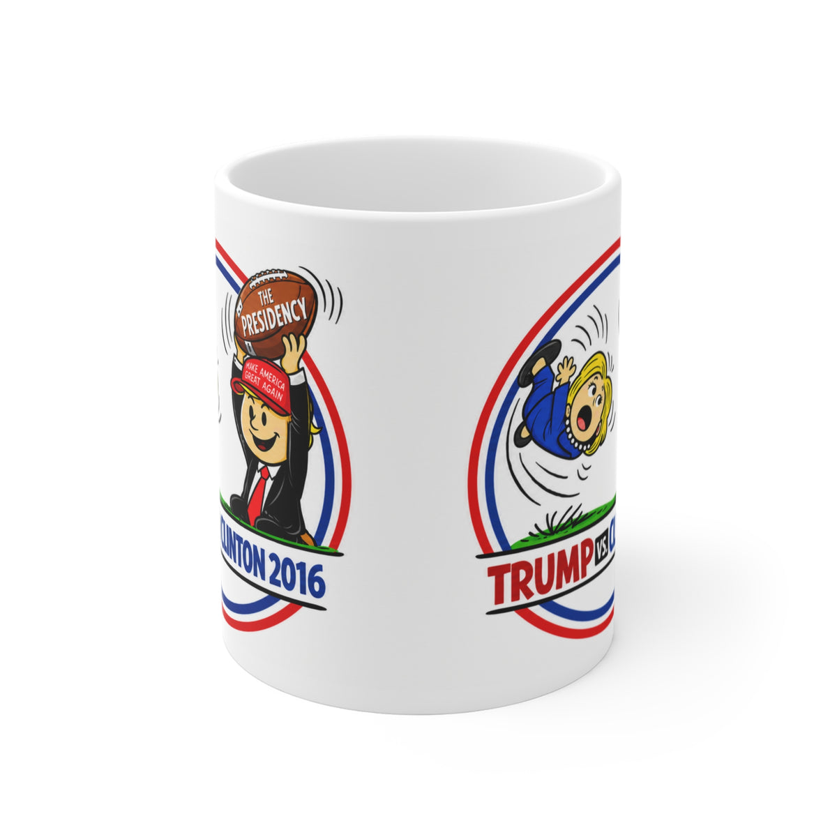 Trump vs Clinton 2016 Novelty Coffee Mug | Political Collectible